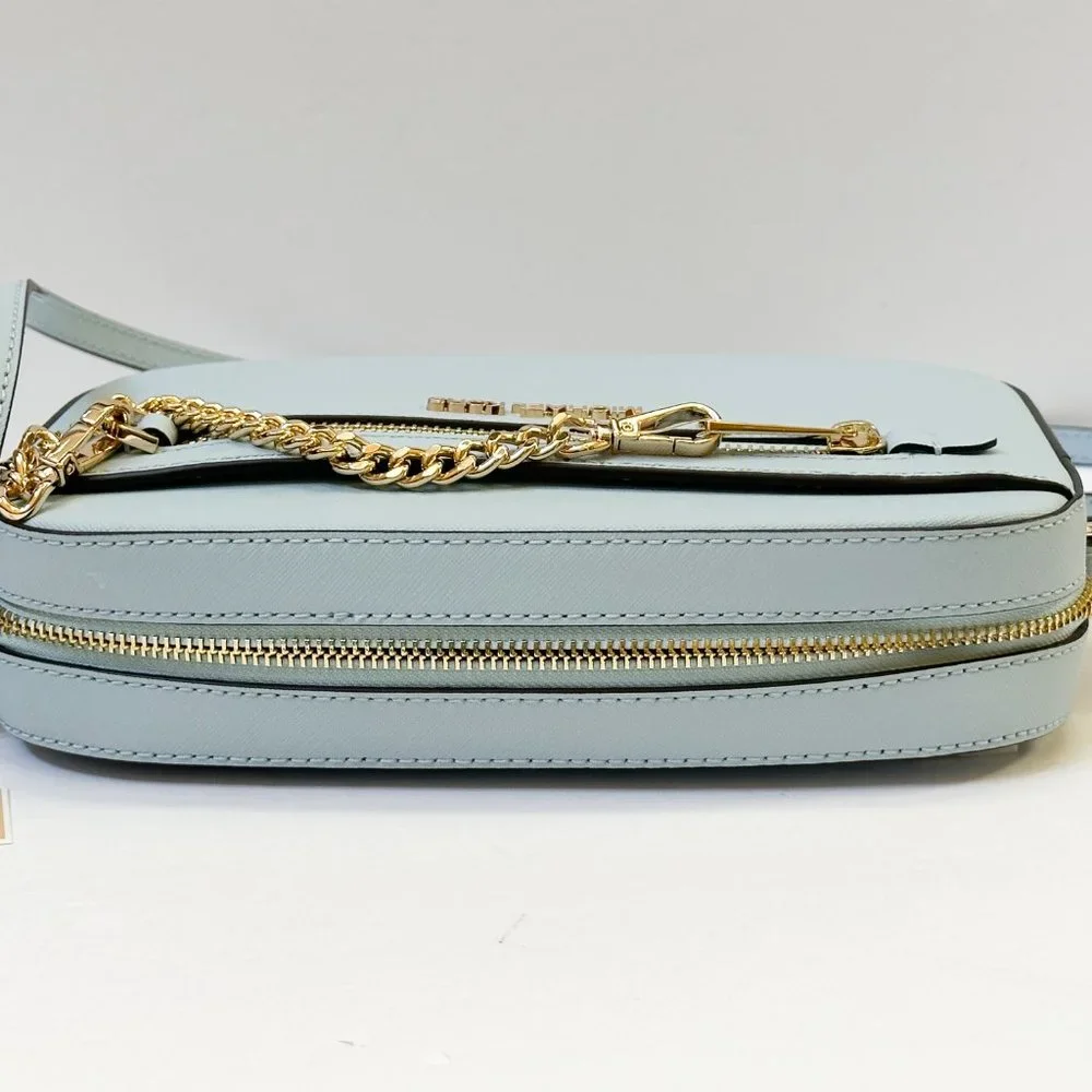 Michael Kors Jet Set Item East West Chain Crossbody Shoulder Bag Vista Blue - Picture 6 of 12